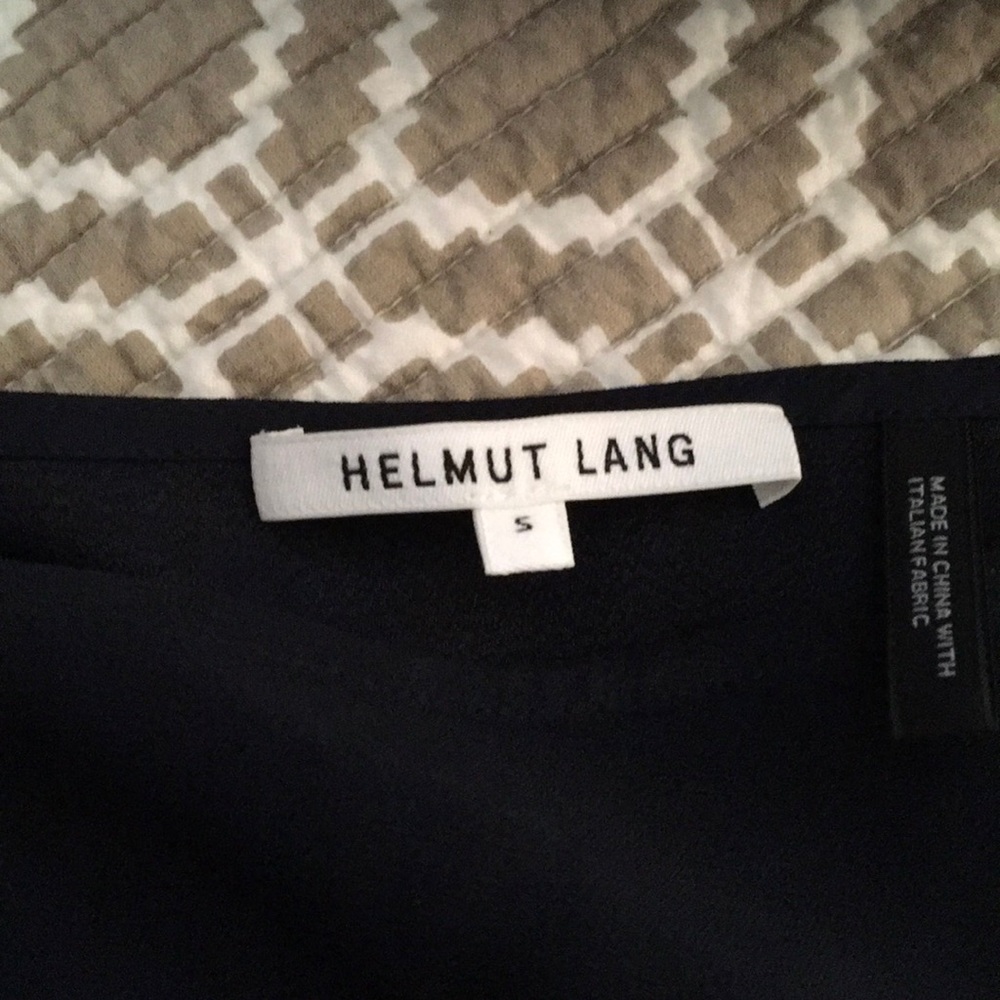 Helmut Lang black asymmetrical draped top - Picture 6 of 6